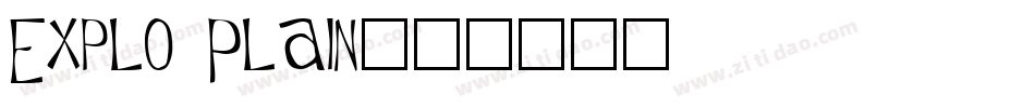 Explo Plain字体转换